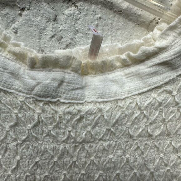 FREE PEOPLE Obi Mila Smocked Tunic Blouse Size Medium - Picture 9 of 12